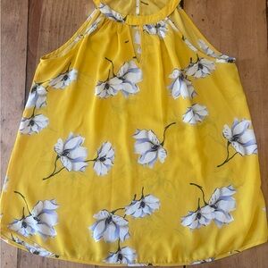 Floral Yellow Tank Top